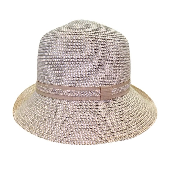 SEEBERGER Beige Woven Paper Straw Cloche Hat Women’s Summer Sun Hat Size Large‎ main image 8